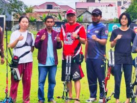 Ketua Perpani Sultra Sambut Kedatangan Peserta Open Archery 2023 Dari Berbagai Provinsi