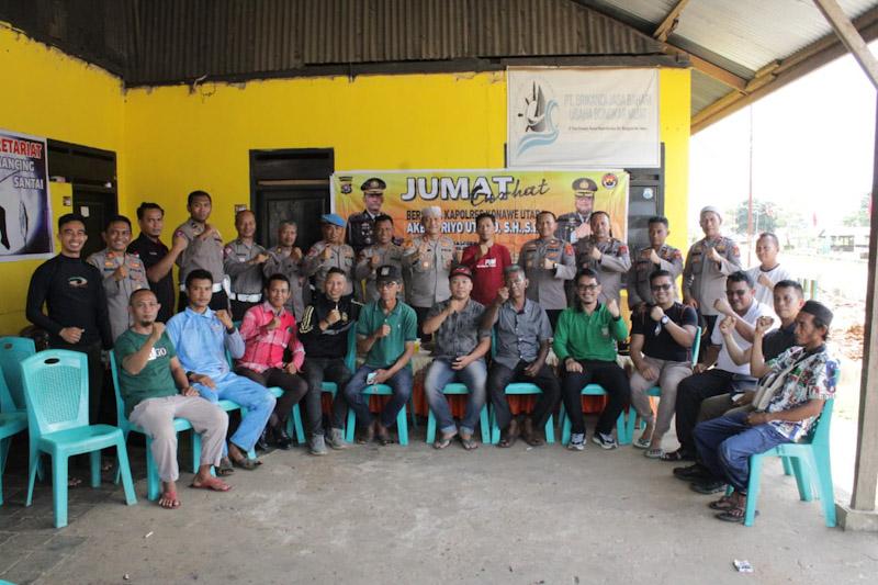 Kapolres Konut Gelar Jumat Curhat Bersama Komunitas Mancing Mania
