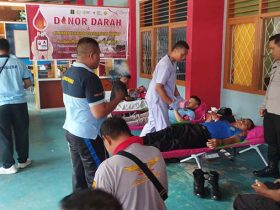 Dalam Rangka Hari Bakti Pemasyarakatan ke 59, Polres Baubau Ikut Donor Darah