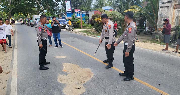 Injak Ranting Pohon, Dua Pelajar Meninggal Dunia Terlindas Mobil Kontainer