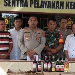 Polsek Lainea Amankan 250 Miras Dan 500 Liter Miras Tradisional