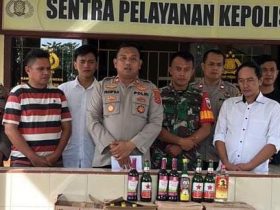 Polsek Lainea Amankan 250 Miras Dan 500 Liter Miras Tradisional