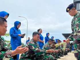 25 Prajurit TNI AU Mendapat Kenaikan Pangkat, Danlanal Kendari Minta Junjung Sapta Marga