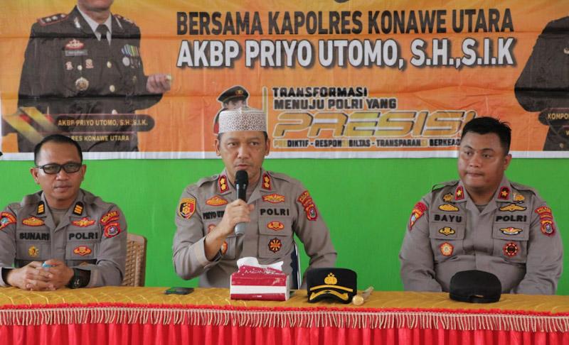Jumat Curhat, Polres Konut Berikan Layanan Kesehatan Dan Bantuan