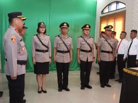 Kapolresta Kendari Pimpin Langsung Sartijab Satu Kapolsek Dan Dua Kabag