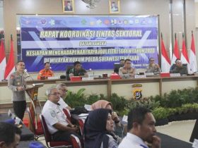 Polda Sultra Bersama Forkopimda Rakor Lintas Sektoral Jelang Arus Mudik 2023