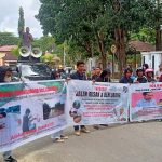 Masyarakat Lalembu Konsel Geruduk Kantor Gubernur Sultra, Tagih Janji Ali Mazi