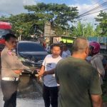 Dua Pengendara Sepeda Motor Tertabrak Mobil Toyota Taft