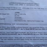 Info Kehilangan Surat Kendaraan Bermotor Warga Asal Konut