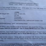 Info Kehilangan Surat Kendaraan Bermotor Warga Asal Konut