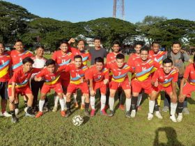 Pererat Tali Silaturahmi Jurnalis Vs Lanal Kendari Adu Tanding Sepak Bola