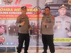 Sambut Hari Bhayangkara Ke 77, Kapolres Konut Buka Lomba Menembak Antar Satker.