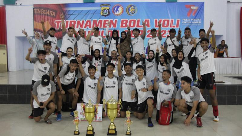 AKBP Priyo Utomo Sukses Antar Polres Konut Cetak Prestasi Sabet Juara l Turnament Voli Cup 2023
