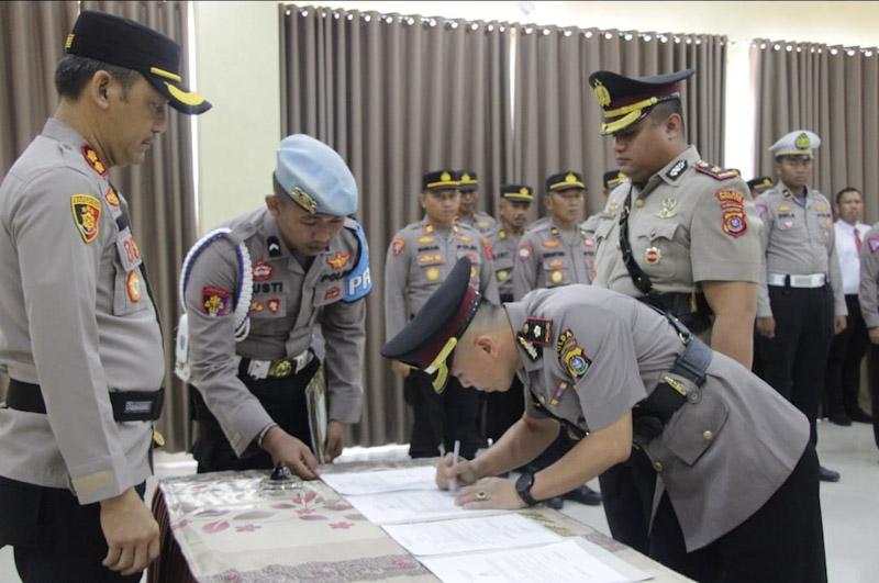 Kapolres Konut Pimpin Serah Terima Jabatan 3 Pejabat Polres