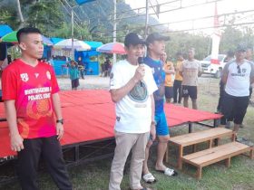 Bersama Ketua KONI, Kapolres Konut Tutup Turnamen Volly Pantai