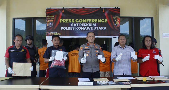 Bersama Satresnarkoba, Kapolres Konut Publikasikan Kasus Penangkapan Baru Peredaran Narkoba