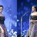 Pemenang Miss Mega Bintang Indonesia 2023 Gunakan Gaun Motif Sorume Khas Kolaka Timur