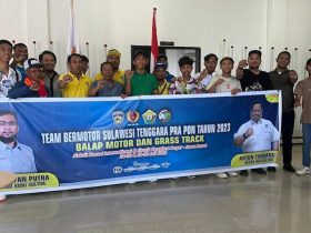 KONI Sultra Lepas Kontingen Balap Motor Untuk Berlaga di Pra PON