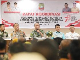 Pemda Konut Memberikan Kewenangan Pemerintah Kecamatan Laksanakan Lomba Pekan Olahraga Dan Seni Peringati HUT RI