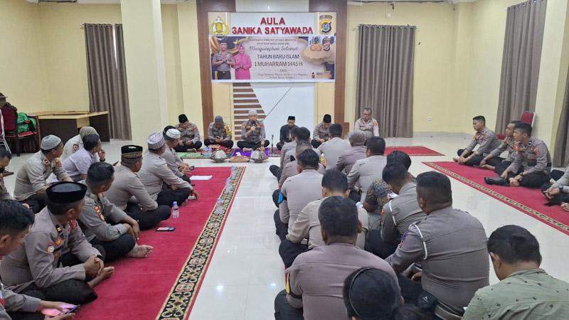 Kapolres Konut, Pimpin Dzikir dan Doa Bersama Sambut Tahun Baru Islam