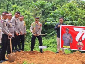 Program Polri Lestarikan Negeri, Polres Konut Gelar Penanaman Pohon