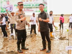 Instruksi Kapolri! Polres Konut Kolaborasi Bersama Kodim, DPRD, Dan Pemerintah Tanam 1.000 Pohon Bakau
