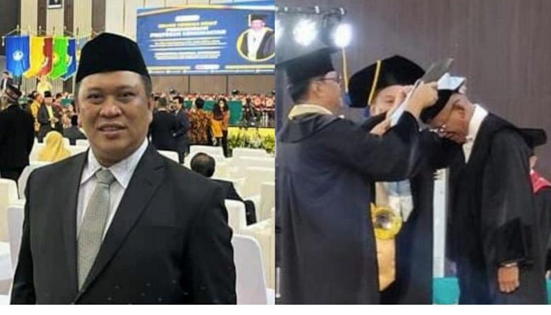 Bupati Konut Hadiri Dan Ucapkan Selamat Atas Pengukuhan Pius Lustrilanang Sebagai Guru Besar