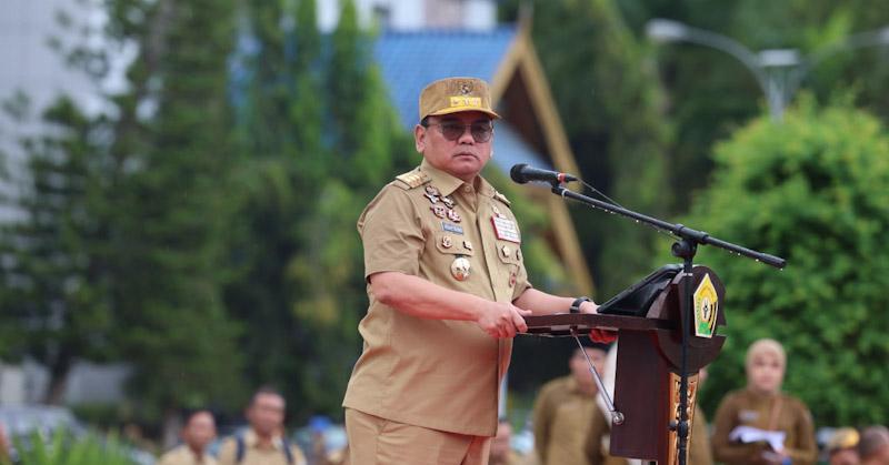 Pimpin Apel Perdana, Pj Gubernur Sultra Sampaikan 3 Arahan Penting Kepada ASN