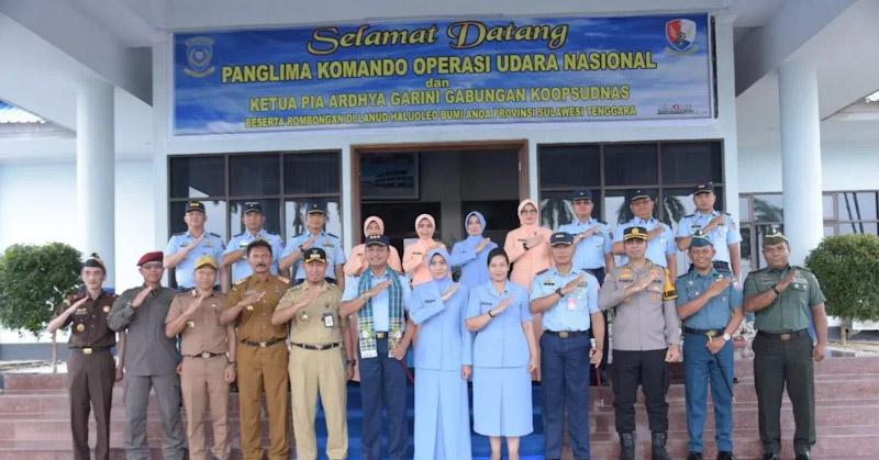 Pangkoopsudnas di Sambut Langsung Pj Wali Kota Kendari