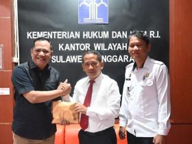 Kadin Sultra Salur Bantuan Dana PNBP Ke Kanwil Kemenkumham