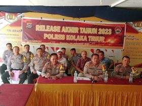 Polres Koltim Gelar Press Release Akhir Tahun 2023, Sejumlah Kasus Berhasil Diungkap