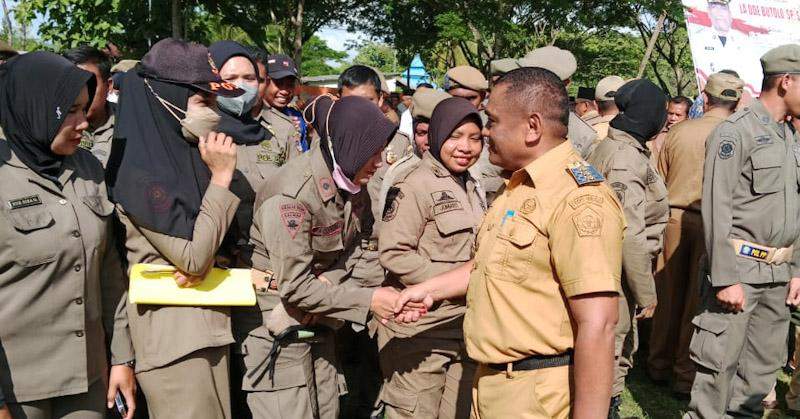 PJ Bupati Mubar Mengintruksikan Semua ASN Wajib Mengikuti Apel Gabungan Tiap Hari Senin