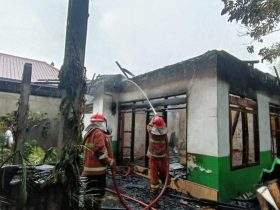 Korsleting Akibat Tersambar Petir, Rumah di Konawe Hangus Terbakar