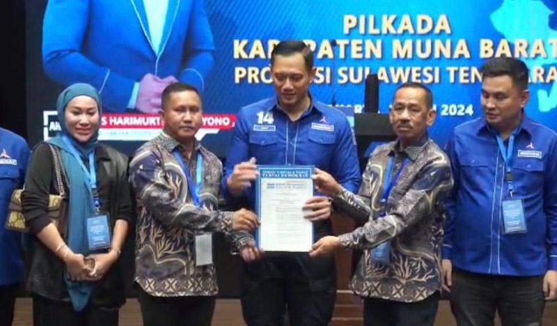 Demokrat Resmi Usung La Ode Darwin-Ali Basa Maju Pilkada Muna Barat