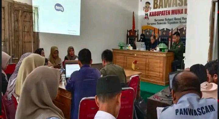 Bawaslu Mubar Melaksanakan Rapat Kerja Evaluasi Teknis Pengawasan Pemilihan Serentak Tahun 2024