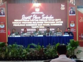 KPU Sultra Tetapkan DPT 17 Kabupaten/Kota Pada Pilgub Sultra 2024, Ini Jumlahnya