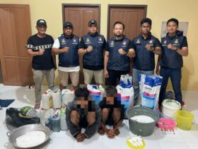 Dua Nelayan Peracik Handak Asal Kolaka Ditangkap Subdit Gakkum Ditpolairud Polda Sultra, Satu Dalam Pencarian