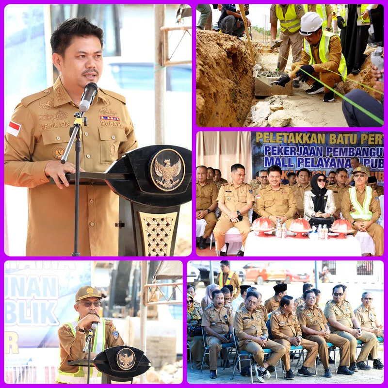 Bupati Koltim Abd. Azis Letakan Batu Pertama Pembangunan Mall Menuju Efisiensi Pelayanan Publik