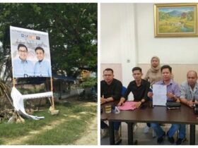 Pengrusakan Baliho di Sejumlah Kota Kendari, Tim Kuasa Hukum Paslon Walkot dan Wawalkot Rasak-Afdal Melaporkan di Pihak Berwenang
