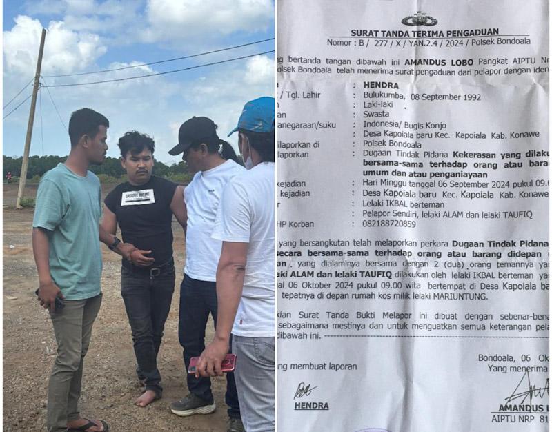 IMALAK SULTRA Minta Kapolsek Bondoala Tangkap Kepala Security VDNI Konawe Atas Penganiayaan Terhadap Warga