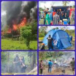 BPBD Kolaka Timur Bersama Camat Aere Tanggap Cepat Bantu Korban Kebakaran di Desa Iwoimenggura