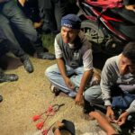 Polisi Amankan 3 Pelaku Pembawa Sajam Jenis Badik, Dan Busur Saat Cooling System di Tempat Hiburan di Kendari