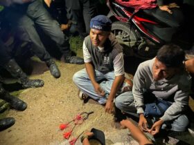 Polisi Amankan 3 Pelaku Pembawa Sajam Jenis Badik, Dan Busur Saat Cooling System di Tempat Hiburan di Kendari