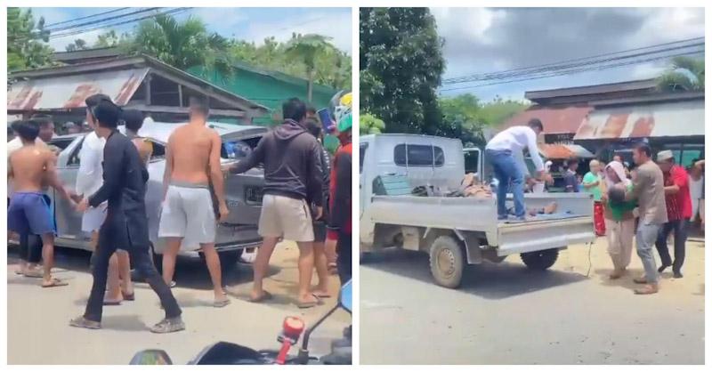 Rombongan Santri di Konawe Alami Laka Tunggal Hingga Mobil Rusak Parah