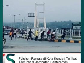 Puluhan Remaja di Kota Kendari Terlibat Tawuran di Jembatan Bahteramas