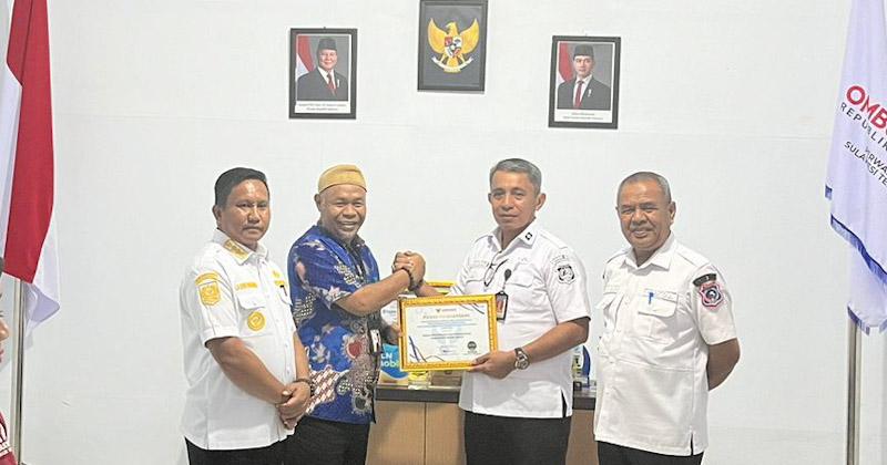 Pemkab Muna Barat Kembali Terima Penghargaan Ombudsman RI, Kategori A Dengan Opini Kualitas Tertinggi