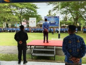 Wakil Bupati Mubar Pimpin Apel Hari Kesadaran Nasional
