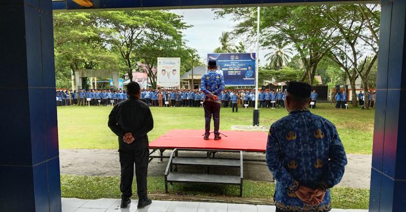 Wakil Bupati Mubar Pimpin Apel Hari Kesadaran Nasional