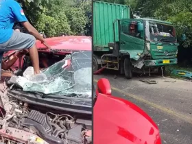 Tabrakan Mobil Vs Truk Kontainer di Konawe, Satu Orang Tewas