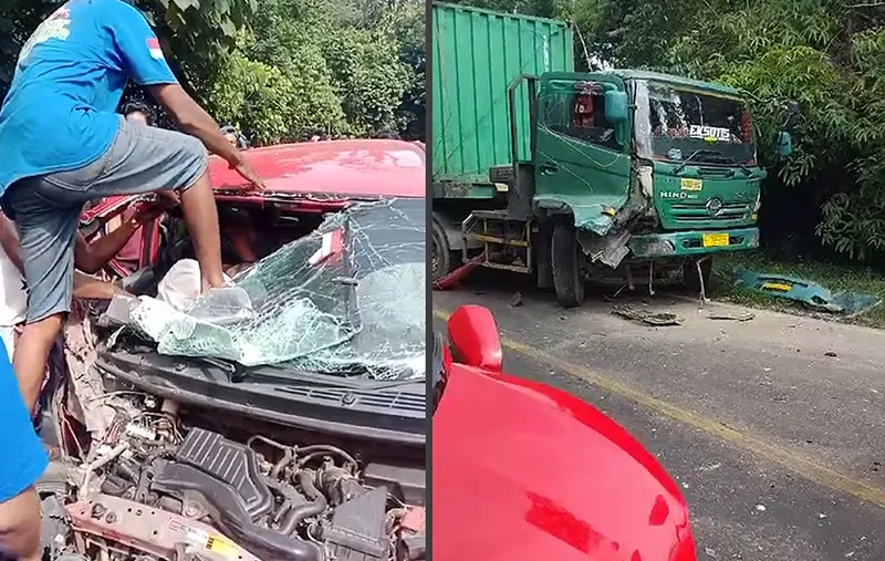 Tabrakan Mobil Vs Truk Kontainer di Konawe, Satu Orang Tewas